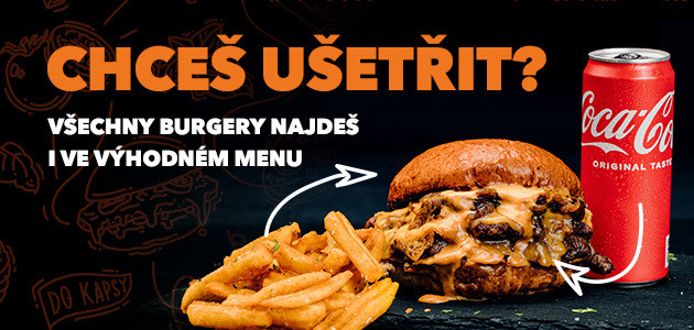 Zvýhodněné burger menu