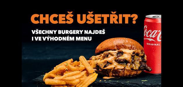 Zvýhodněné burger menu