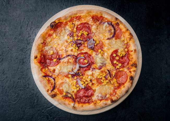 Tvarůžková pizza