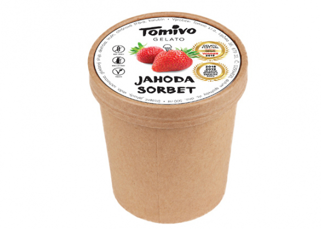 Tomivo Gelato - Jahoda sorbet 500 ml