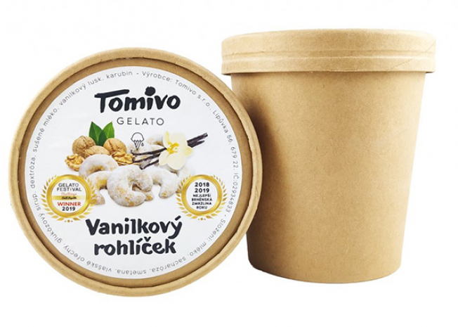 Tomivo Gelato - Vanilkový rohlíček 500 ml