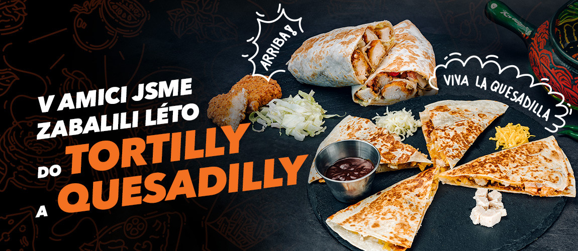 Nový svěží Wrap a Quesadilla