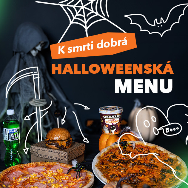 K smrti dobrá Halloweenská menu