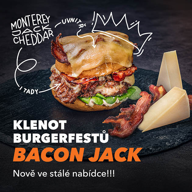 Nový burgerový klenot Bacon Jack